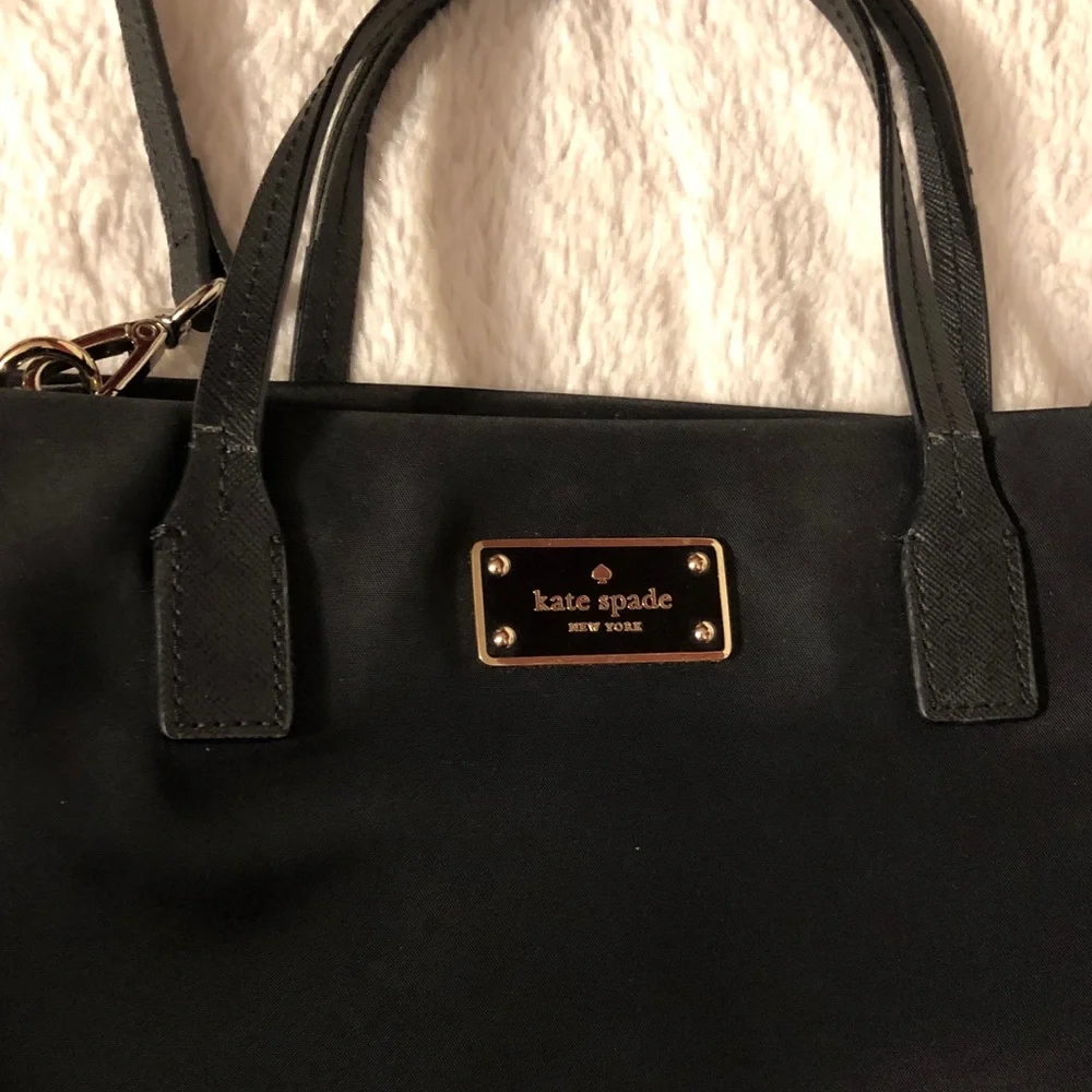 Kate Spade Classic Nylon Black Satchel Medium Size - Picture 8 of 8